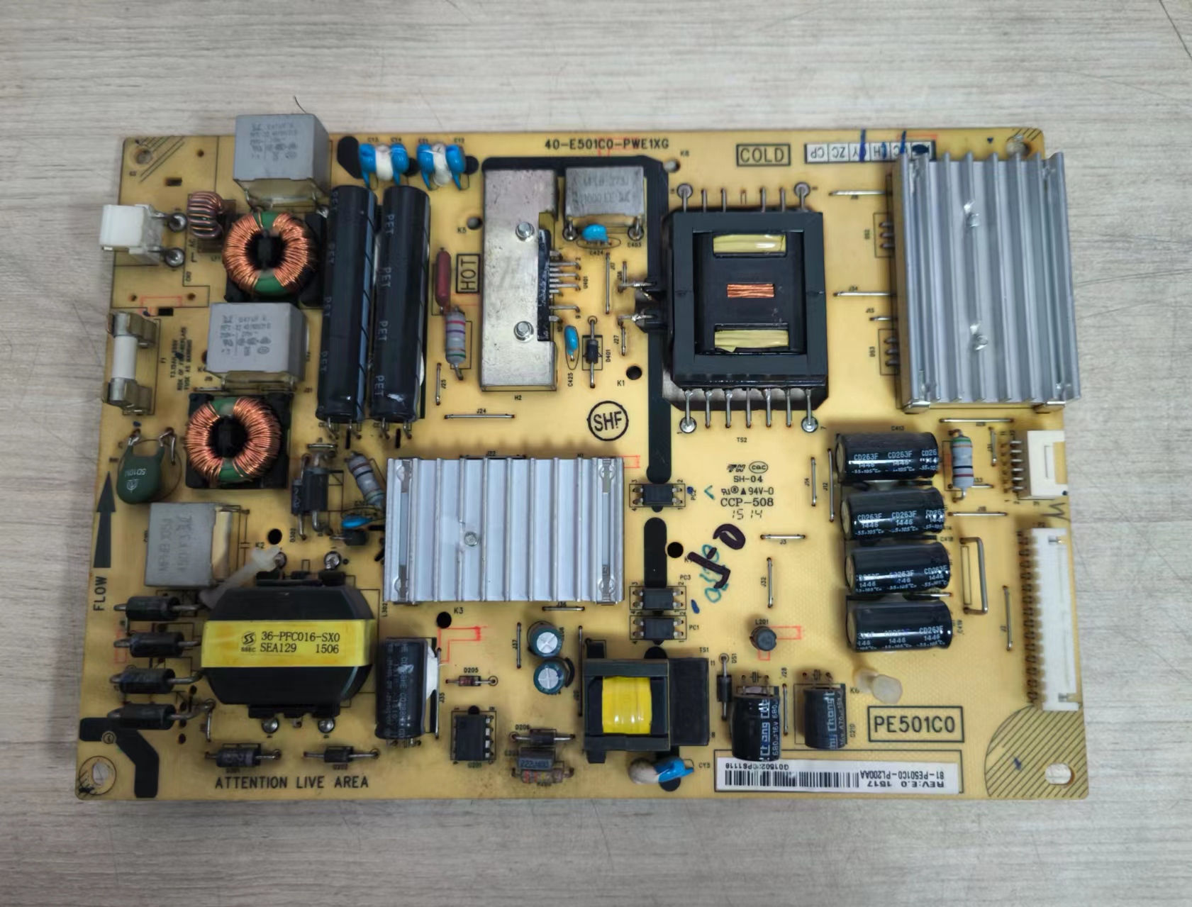 原装TCLL50M90一UD电源板