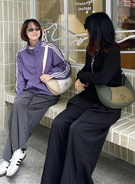 FINERWORLD原创拼接设计斜挎包户外休闲情侣男女饺子包防水单肩包