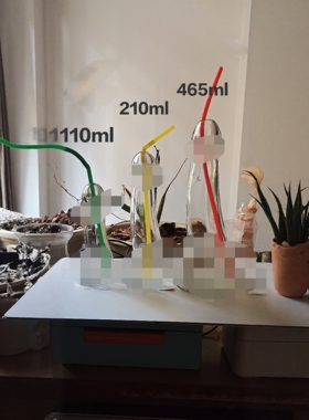 新款创意吸管杯玻璃杯透明水杯果汁杯个性人体饮料杯鸡尾酒杯