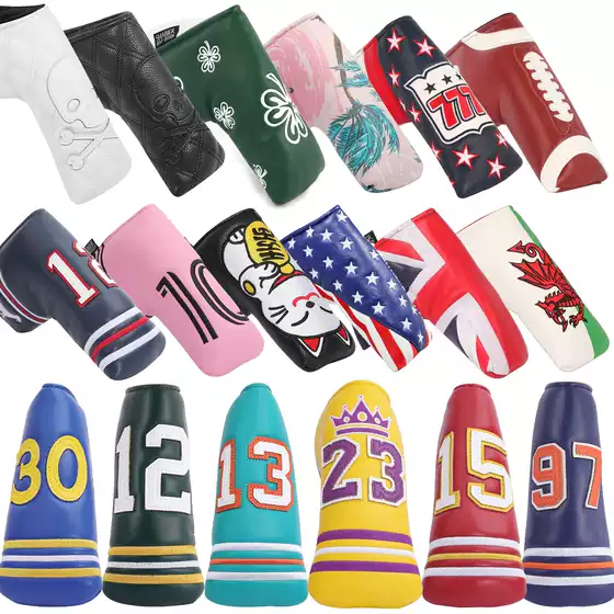 Shangbian Tit L-Shaped Straight Putter Cover Golf Club Cover Club Head Cover Ball Head Protection Cap Cover