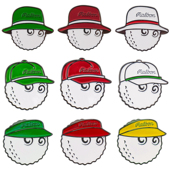 果岭球位标 精美球帽夹子 尚边新款 高尔夫磁性金属马克Mark帽夹