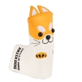 Yellow Akita Inu Straight Putter Cover