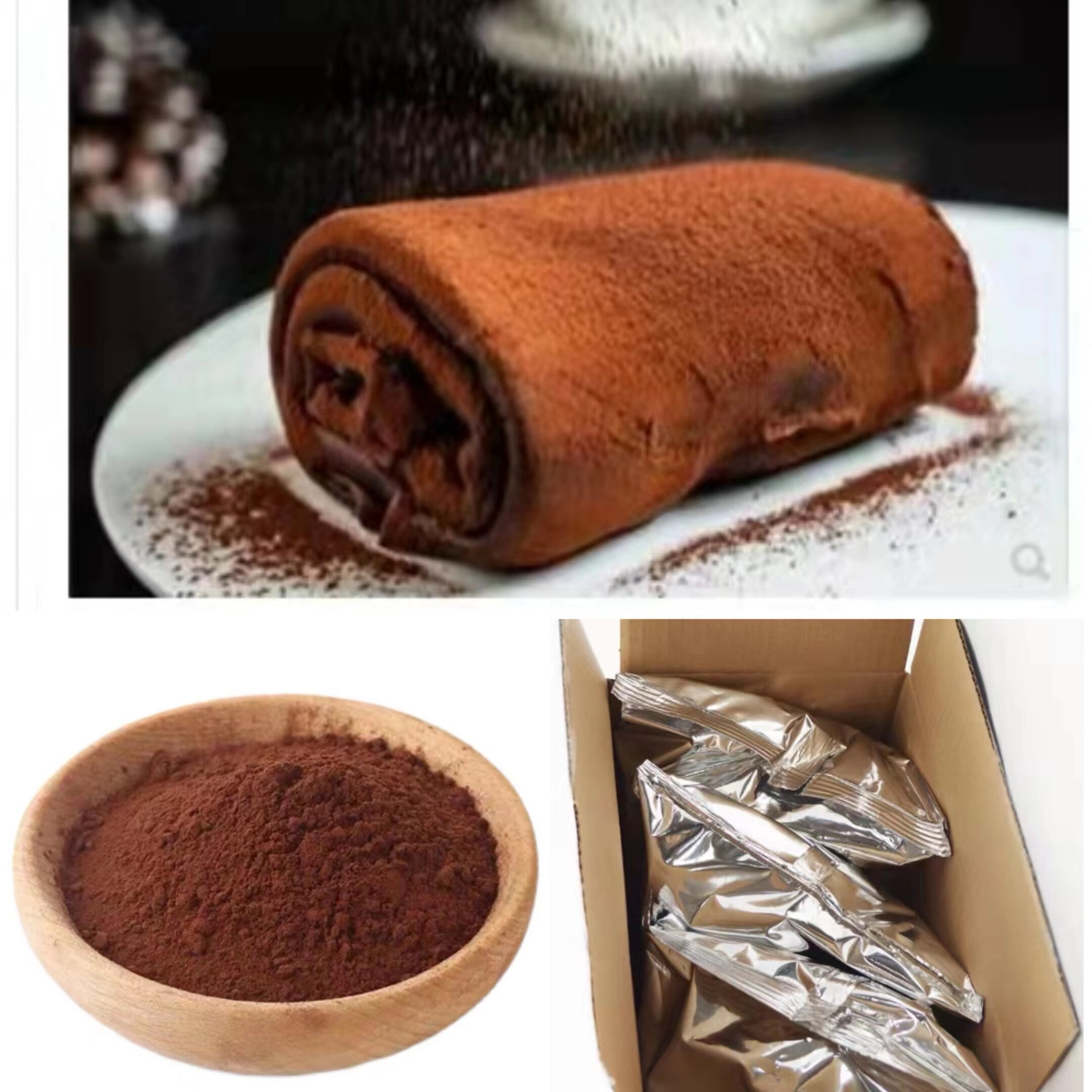 法国进口法芙娜可可粉500g 无糖巧克力粉生巧慕斯脏脏包烘焙100g