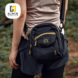 杉木山装 户外斜挎包多层女士小包包男百搭单肩包超轻大容量尼龙布