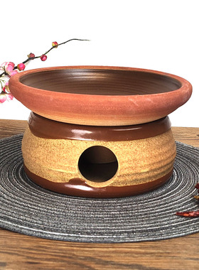 商用加厚陶瓷酒精炉明炉湘菜酒店特色干锅餐具土钵保温菜盘耐高温