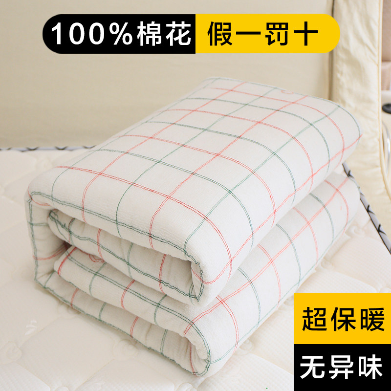 100%新疆棉花被芯 全棉被子 春秋冬季保暖加厚铺垫被棉絮棉胎定制