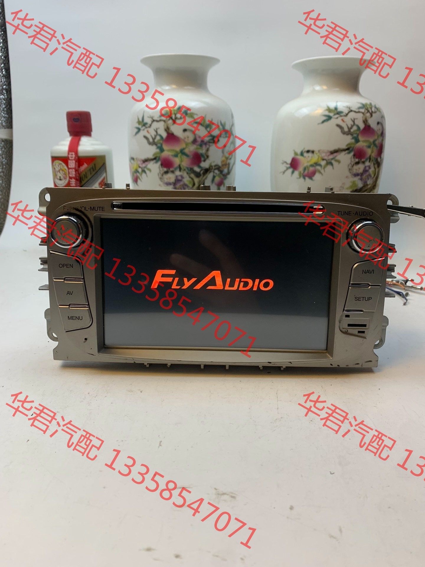 议价 福特福克斯导航,拆车飞歌大品牌导航,屏幕有轻微划痕,面