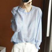 女纯羊绒毛衣针织衫 精纺圆领羊绒衫 宽松秋冬 仙气十足 优雅倾心