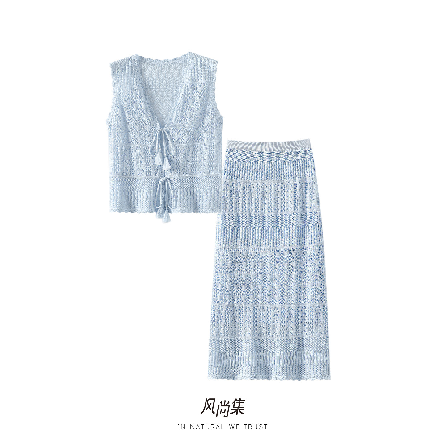 风尚集官方高端亚麻羊毛衫女