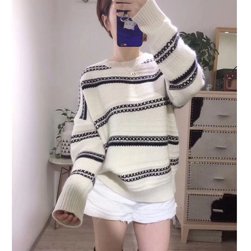 zui美的一件斜杠新款纯山羊绒衫