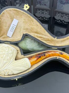 土耳其海泡石中号花篮烟斗烟具