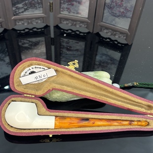 土耳其AG师傅手工海泡石原石制作光面简雕刻迷你小号新手烟斗烟具