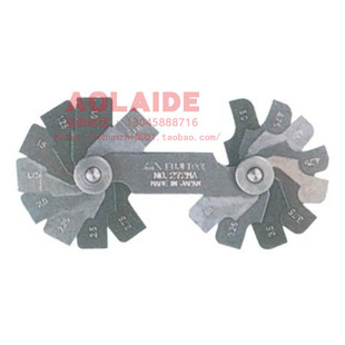 日本fujitool富士半径规R规272MC 弧度规 测量桌角的圆弧半径量规