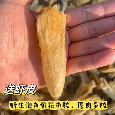 南澳岛深海野黄花胶天然鱼胶干货正品鱼胶500g非孕妇即食月子滋补