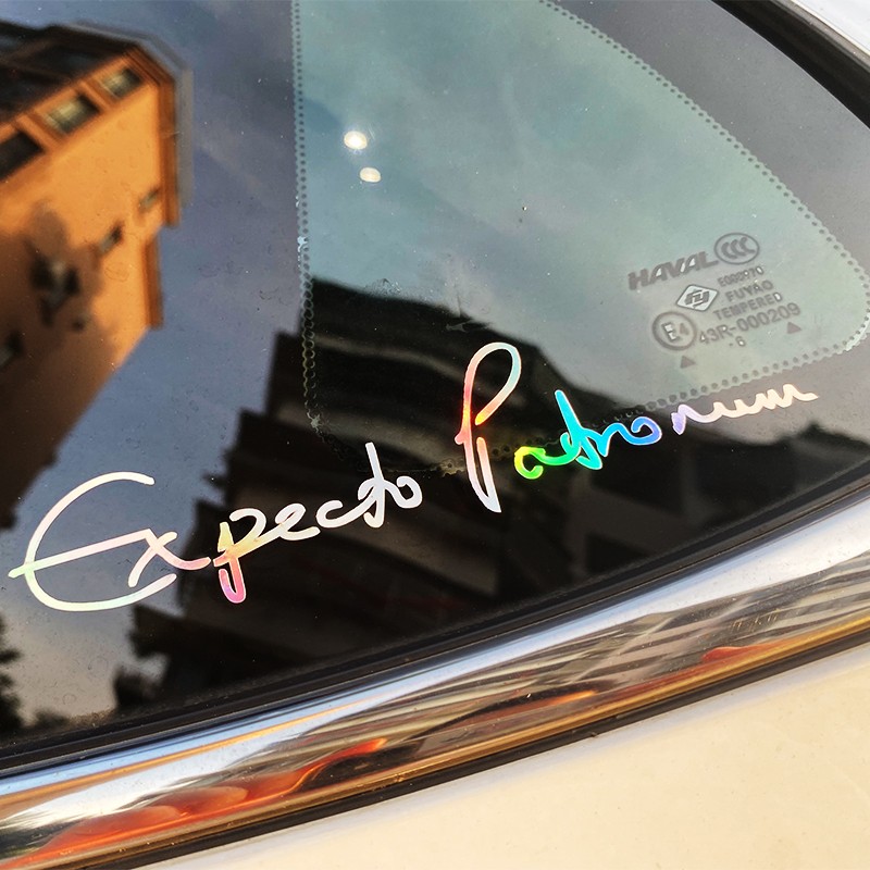 PVC进口反光个性创意三角窗贴纸