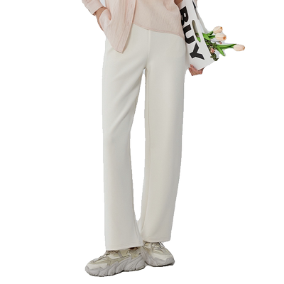 轩日长裤窄版阔腿直筒裤