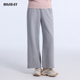 新款 百搭直筒休闲裤 子女商场同款 highday轩日2024冬季 高腰长裤 ins