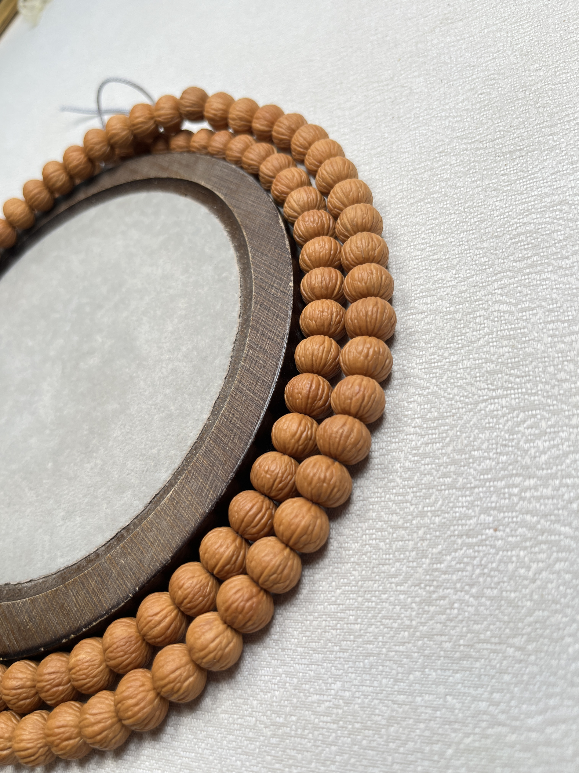 猴头核桃911精修凤羽长条108定制脖挂全品无暇