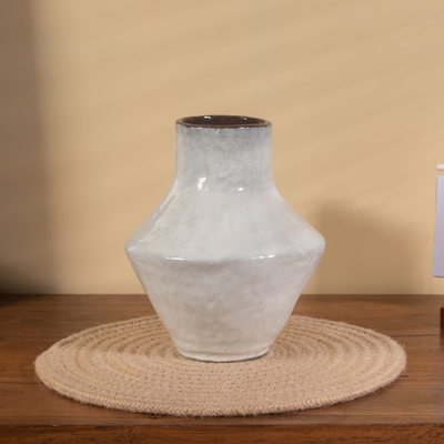 C005 H0120B2 景德镇陶瓷花器室内桌面摆件（高15.5口6肚13）