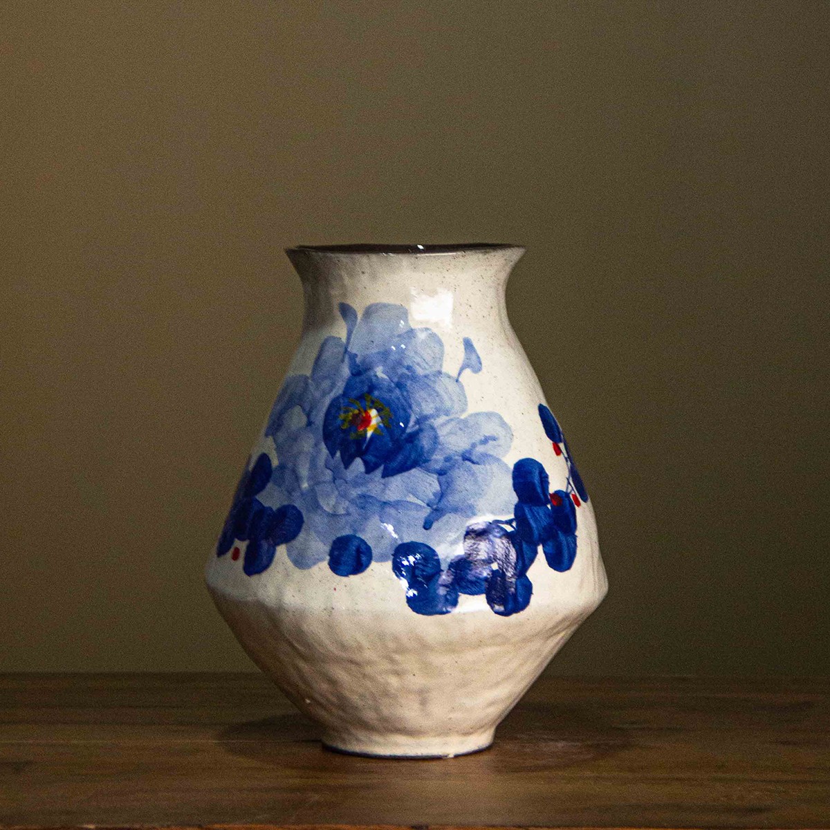 058,031景德镇手工花器家居茶室简约高档高级感（口10cm 高20cm）