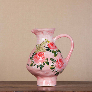 『060』景德镇陶瓷花瓶摆件客厅插花鲜花干枝干花复古中式民宿