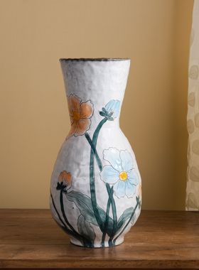 c052  H080-2 景德镇陶瓷花器室内桌面摆件花瓶