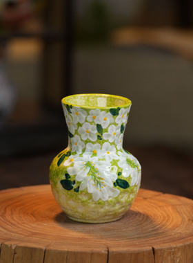 『028』2478-紫藤花瓶（口8.5cm，高14.5cm）