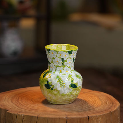 『028』2478-紫藤花瓶（口8.5cm，高14.5cm）