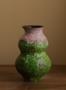 『002』葫芦紫砂花瓶（高17口7）