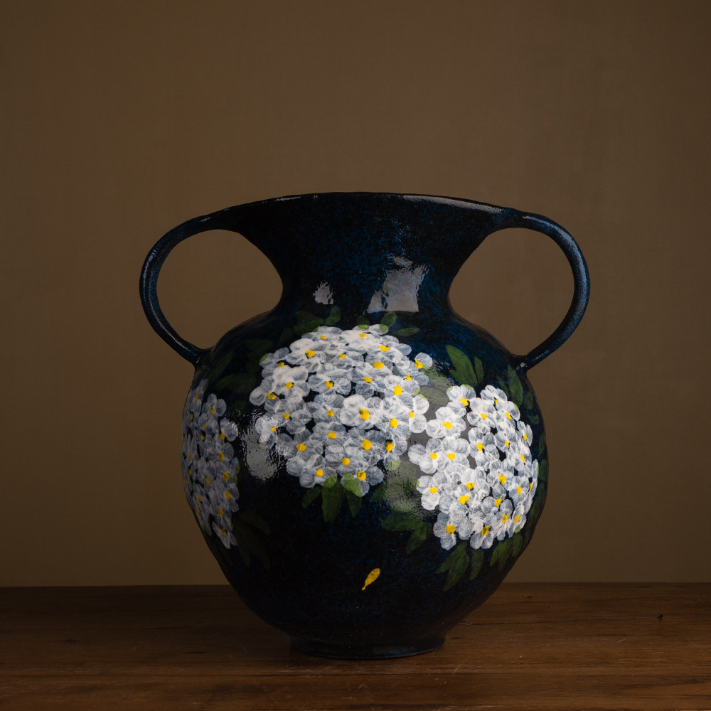 『128』景德镇陶瓷花瓶摆件客厅插花绣球花干枝干花复古中式民宿,鲜花速递/花卉仿真/绿植园艺,花瓶,淘宝优惠券,粉丝福利购,淘宝优惠卷