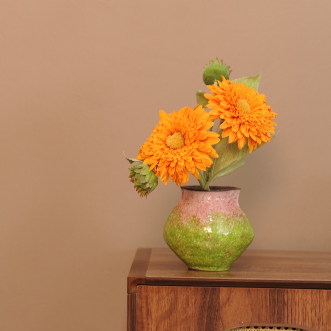 『083』景德镇陶瓷花瓶摆件客厅插花鲜花干枝干花复古中式民宿