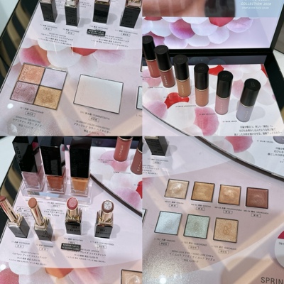 suqqu26春季限定四色眼影151花盛 液体腮红01 03高光101 单色L103
