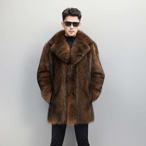 北美进口浣熊中长款皮草