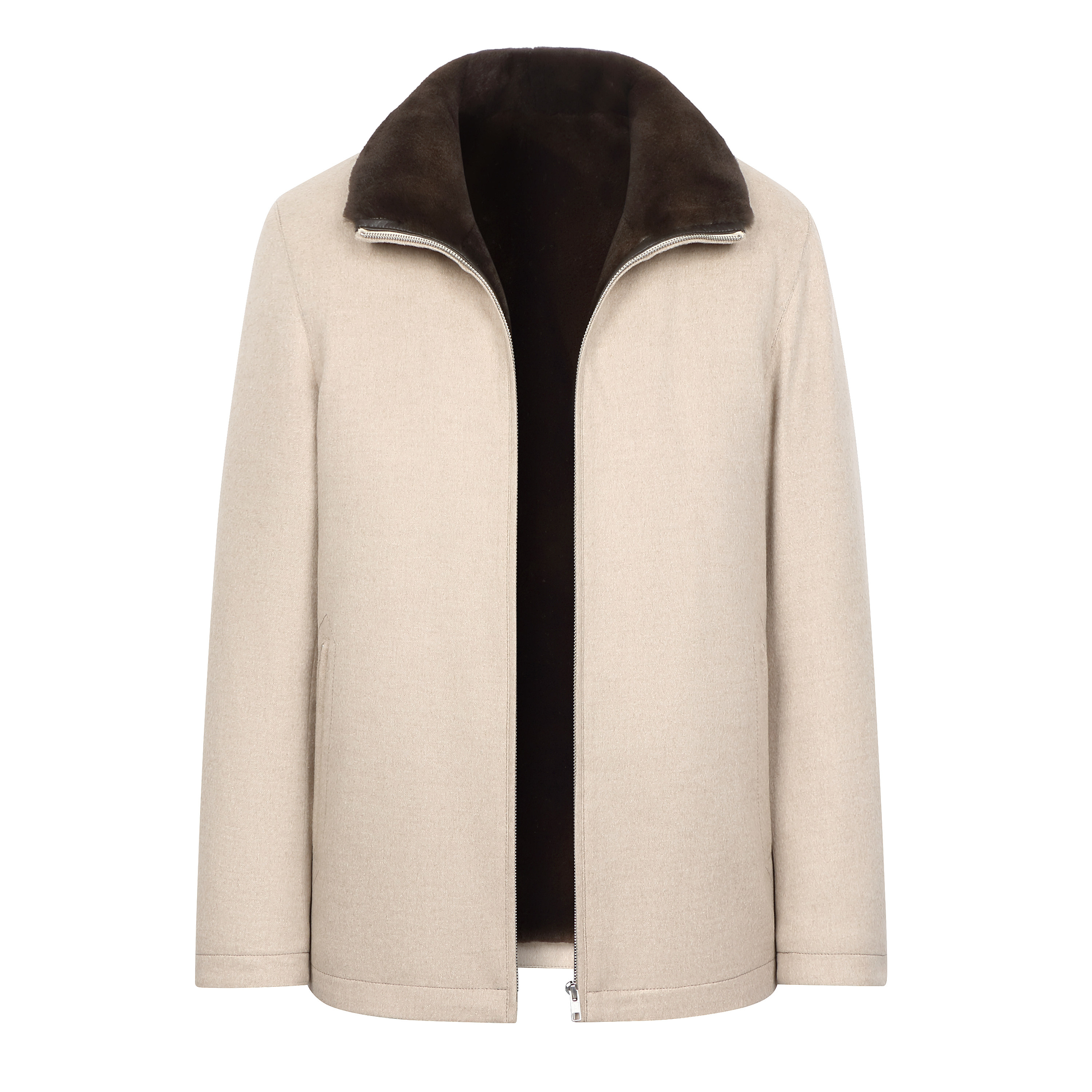 骆马绒面料金牌貂绒可拆卸内胆