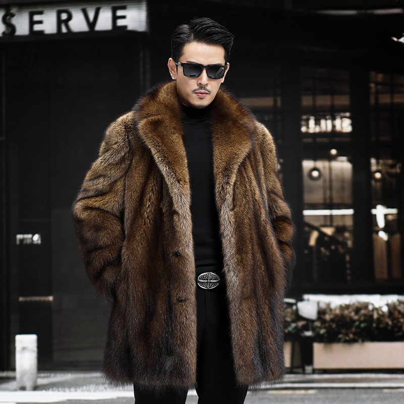 耶力米盾水貂皮草北美稀有渔貂