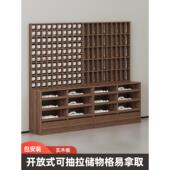 饰品店双面中岛台展示柜耳环挂墙柜项链展示柜格子架饰品柜陈列柜