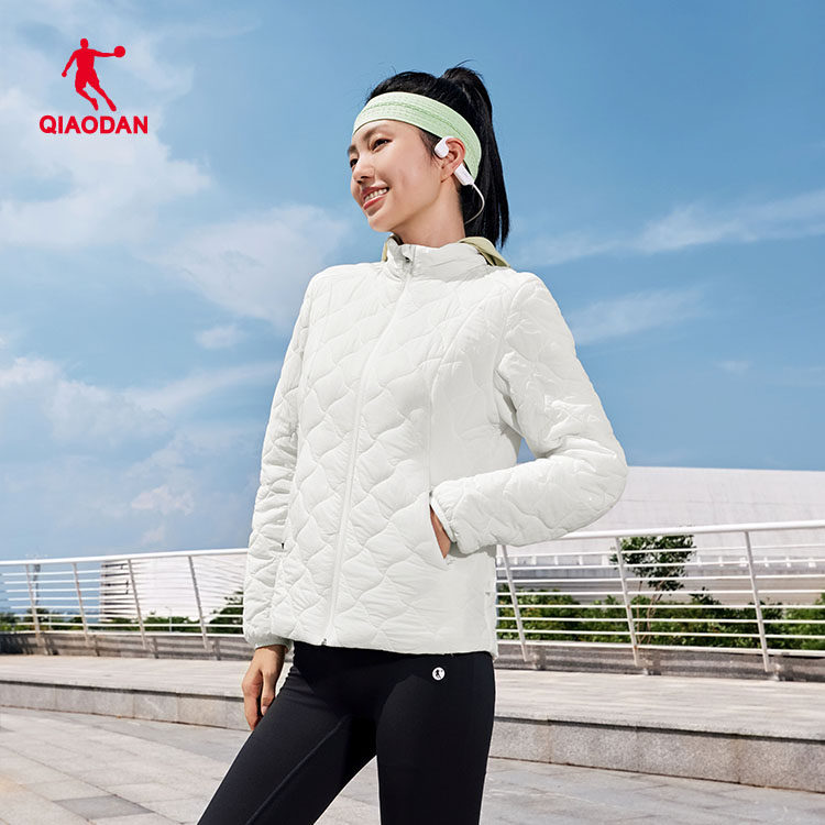 乔丹运动跑步梭织短款棉服女2025冬季薄款保暖棉外套QDBFM2254458,运动服/休闲服装,运动棉衣,淘宝优惠券,粉丝福利购,淘宝优惠卷
