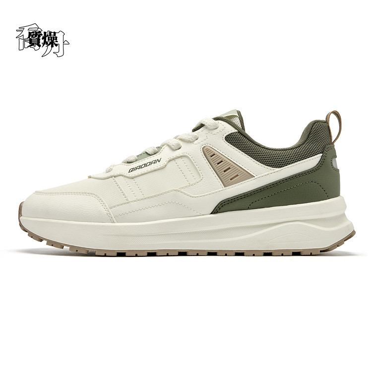 乔丹质燥休闲鞋男2026春季革面防滑耐磨轻便运动鞋男QDL043261431