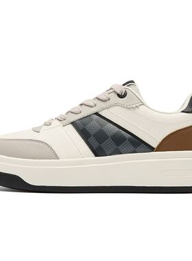 乔丹饼干鞋板鞋男2025秋季革面轻便防滑低帮运动鞋QDL053254513