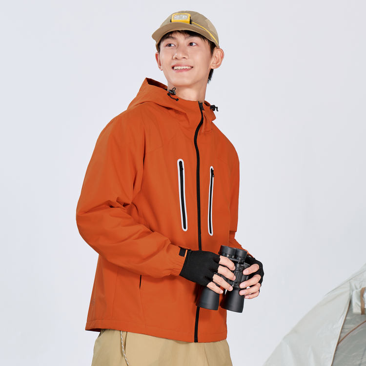 乔丹梭织厚外套男2025冬保暖防风经编绒户外运动风衣QDFFD3261189