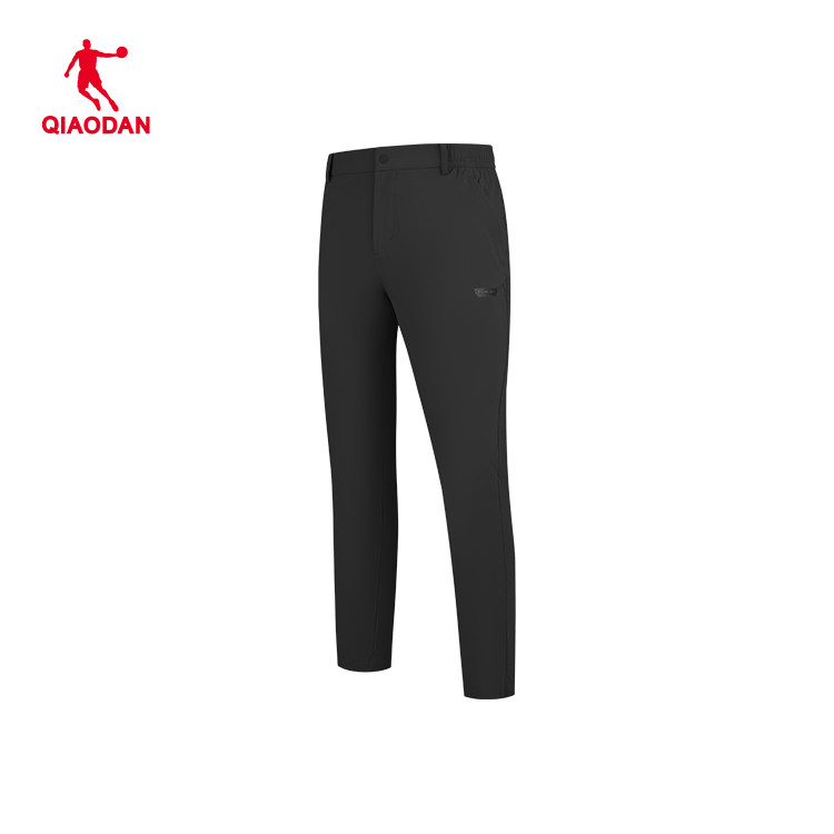 乔丹梭织长裤男2025夏季透气吸湿速干冰感综训运动裤QDEYK3252009