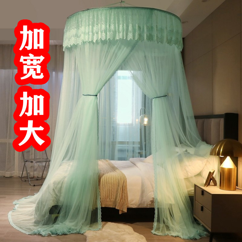 加大吊顶圆蚊帐落地宫廷纹帐公主床幔1.2-2米床大拼小床子母床1.8,床上用品,蚊帐,淘宝优惠券,粉丝福利购,淘宝优惠卷