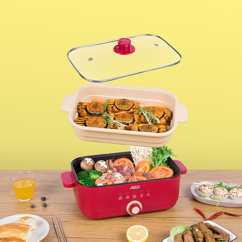 爱仕达电火锅多功能料理锅样样红料理锅AH-E15.J817