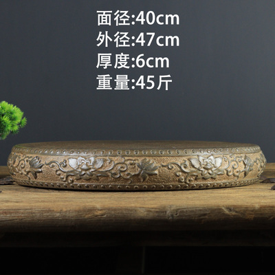 中式浮雕石鼓仿古石鼓手工打磨