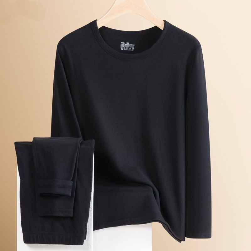 清仓捡漏~秋冬季男士居家打底衫秋衣秋裤高档时尚百搭圆领套装潮