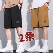 简约直筒五分裤 运动休闲男士 子 轻薄透气纯棉冰丝短裤 清仓捡漏夏季