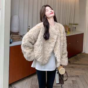 新品！现货 双面穿加厚毛毛派克服外套139-25152-P185控288图片