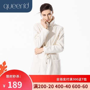 淳度睡袍女春秋季长袖短款浴袍外穿家居A