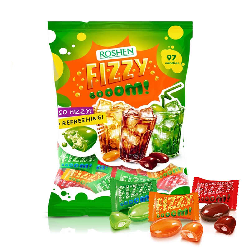 乌克兰如胜酸爆糖夹心硬质糖果