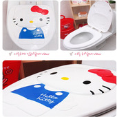 现货韩国进口hellokitty马桶盖通用座便盖坐便器盖板卡通马桶盖